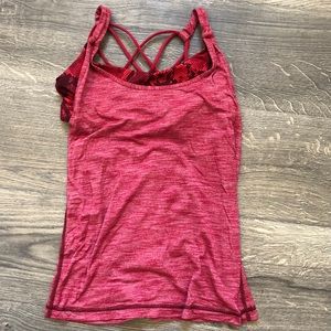 Lululemon tank top with built in bra